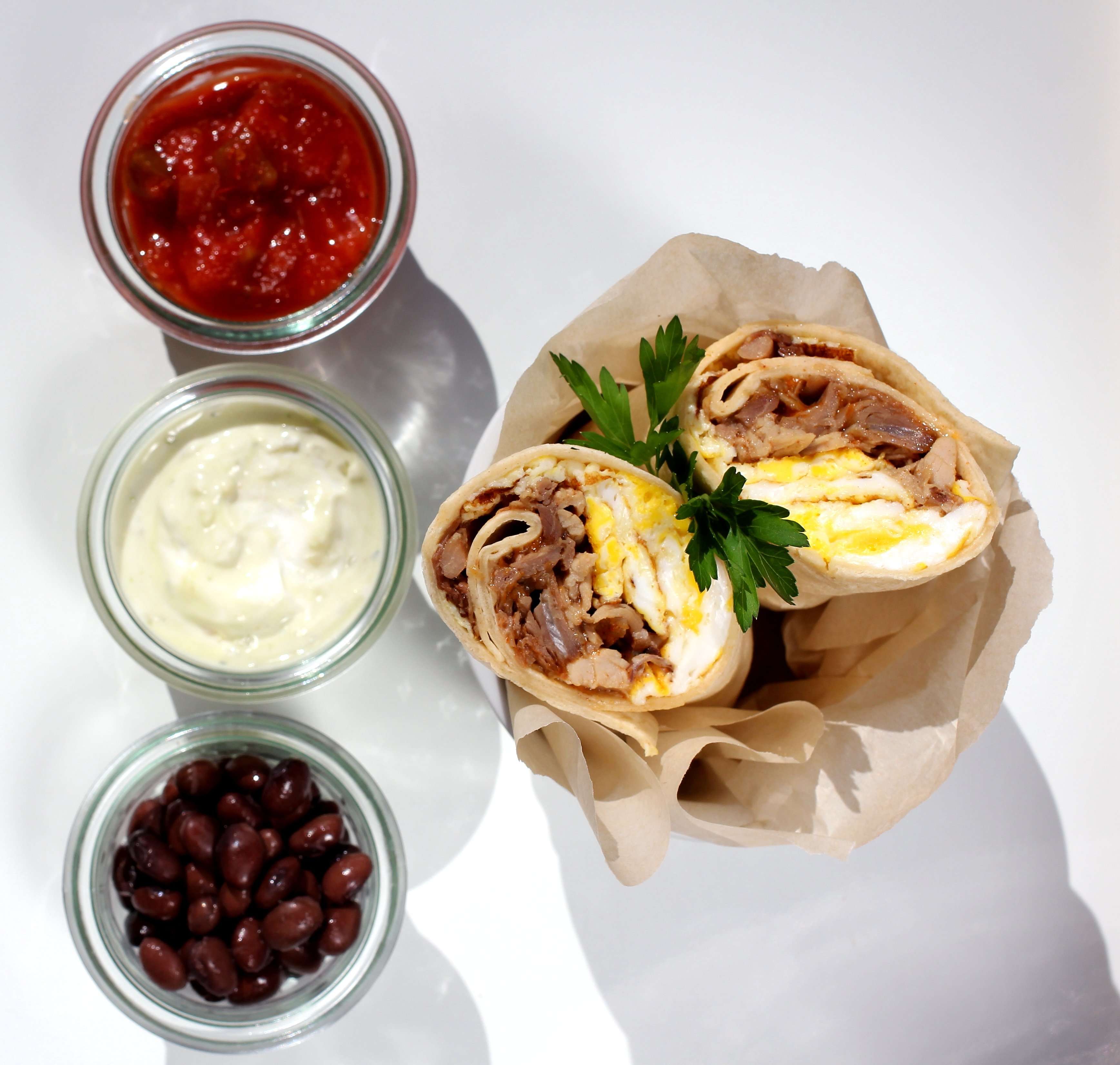 Pulled Pork Breakfast Burrito www.juliemiguel.com