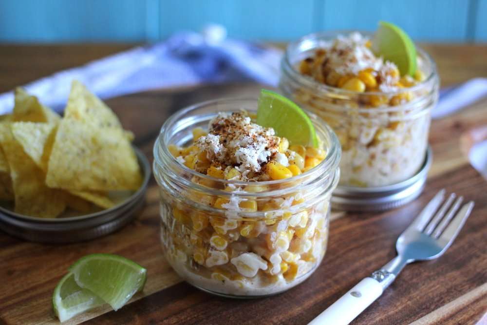 Mexican Street Corn Cups featuring Summer Fresh Five Cheese Dip (Gluten-free) #FreshBTS www.juliemiguel.com
