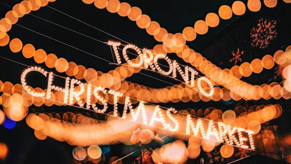 Julie Miguel Food and Travel blogger of www.juliemiguel.com visits the Toronto Christmas Market