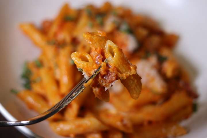 My Favourite Penne Alla Vodka Recipe 2 IMG 5331 bacon My Favourite Penne Alla Vodka Recipe