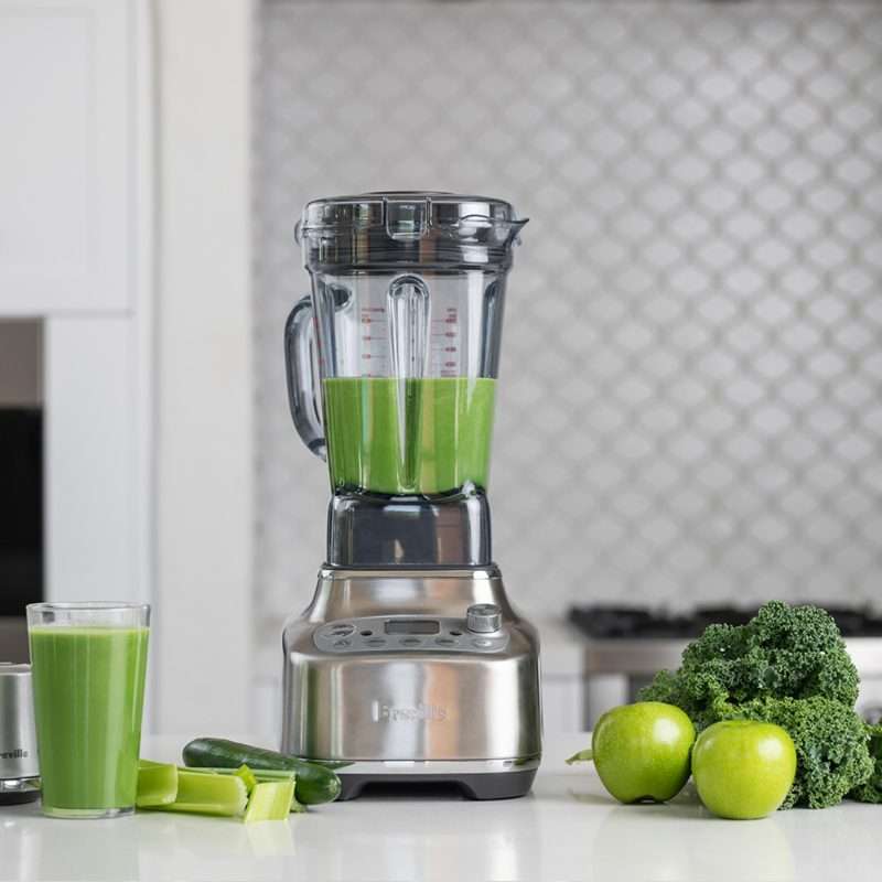 Super Smoothies, Velvety Soups, Creamy Nut Butters...and More! 1 Julie Miguel of juliemiguel.com food blogger and food TV host and personality review of Breville Super Q Blender