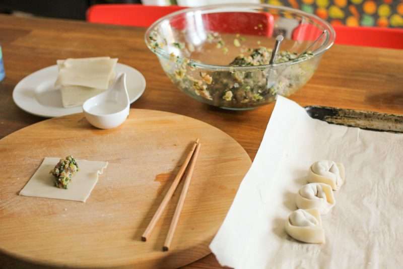 Easy Leftover Chicken and Vegetable Dumplings