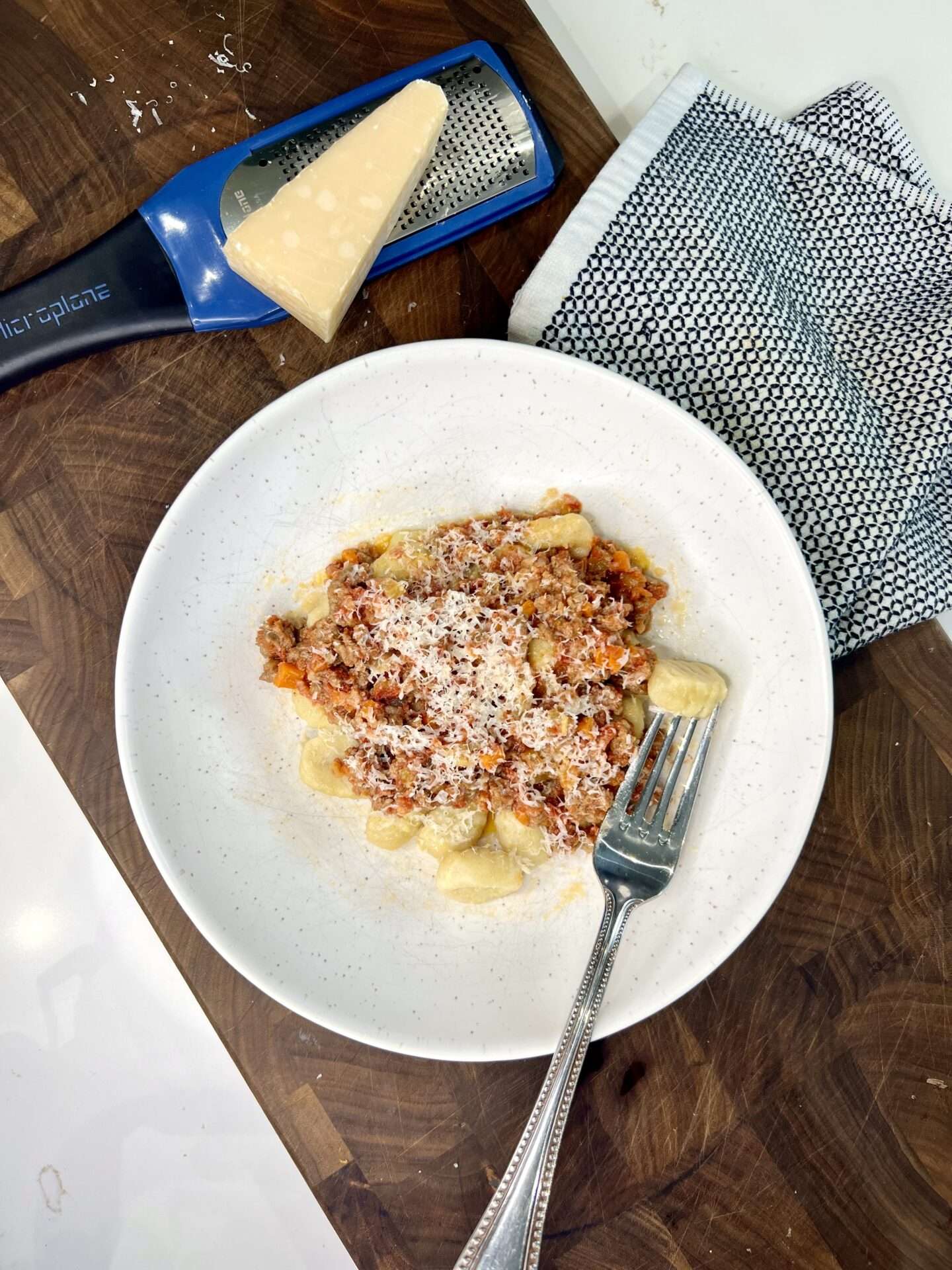 Beef bolognese ricotta gnocchi italian food julie miguel
